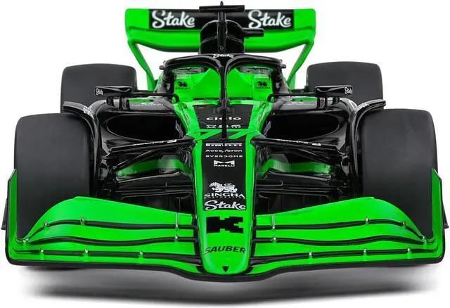 Alt view image 4 of 6 - Kick Sauber C44 #77 Valtteri Bottas "Stake F1 Team Kick Sauber" Formula One F1 World Championship (2024) "Competition" Series 1/18 Diecast Model Car by Solido