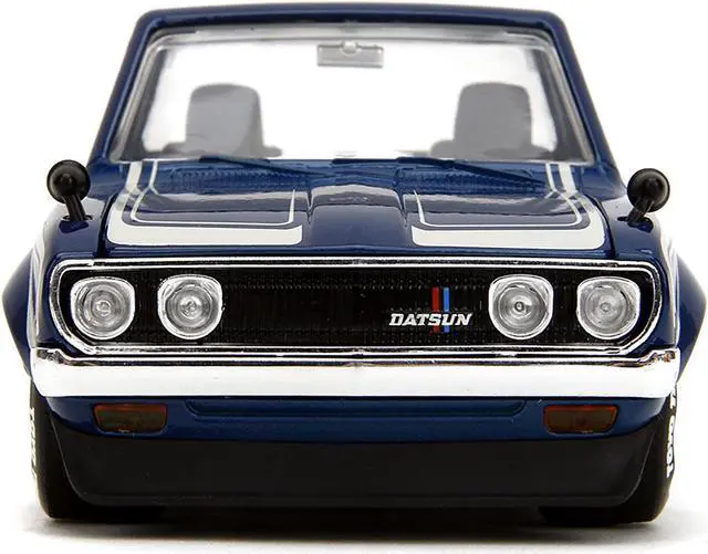 Alt view image 6 of 11 - 1972 Datsun 620 Pickup Truck Blue Metallic and Cream "JDM Tuners" Series 1/24 Diecast Model Car by Jada