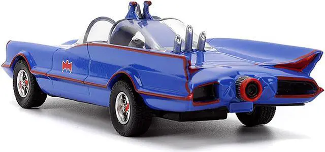 Alt view image 5 of 11 - 1966 Batmobile Blue "Batman" (1966-1968) Classic TV Series "Hollywood Rides" Series 1/32 Diecast Model Car by Jada