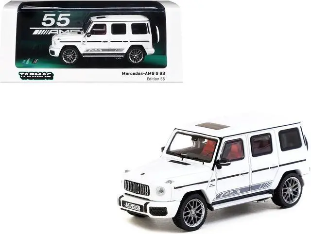 Main image of Mercedes-AMG G 63 "Edition 55" White "Road64" Series 1/64 Diecast Model Car by Tarmac Works