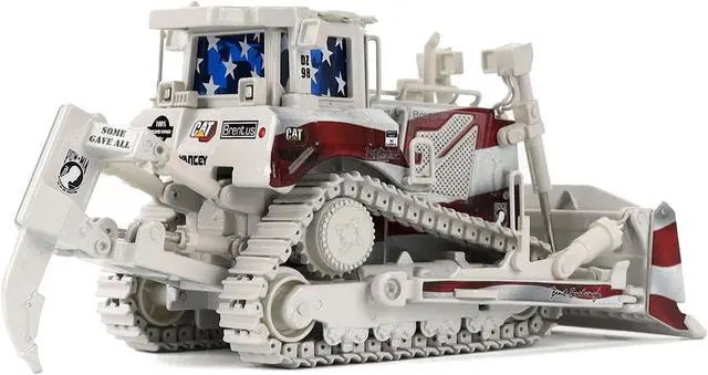 Alt view image 4 of 6 - CAT Caterpillar D8T Track Type Tractor with Single Shank Ripper Patriotic Livery 1/50 Diecast Model by Diecast Masters