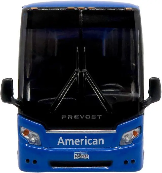 Alt view image 4 of 6 - Prevost H3-45 Coach Bus "American Airlines Landline" Blue with Graphics Ltd Ed 1/87 (HO) Scale Diecast Model by Iconic Replicas