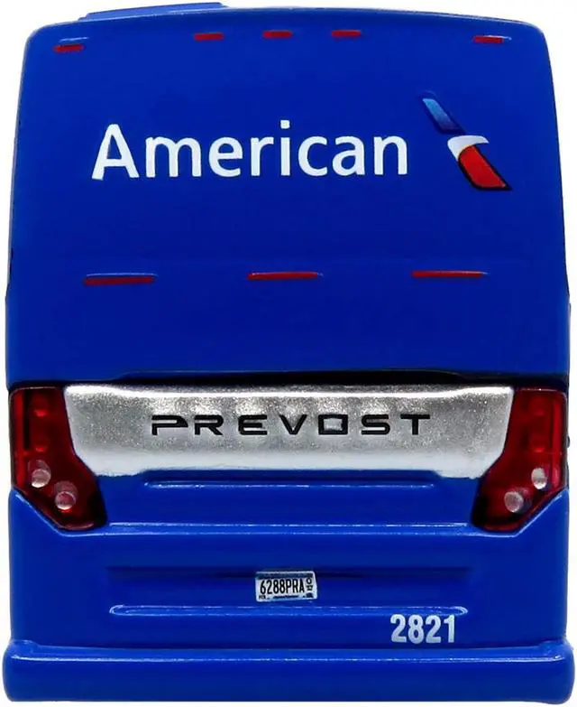 Alt view image 5 of 6 - Prevost H3-45 Coach Bus "American Airlines Landline" Blue with Graphics Ltd Ed 1/87 (HO) Scale Diecast Model by Iconic Replicas