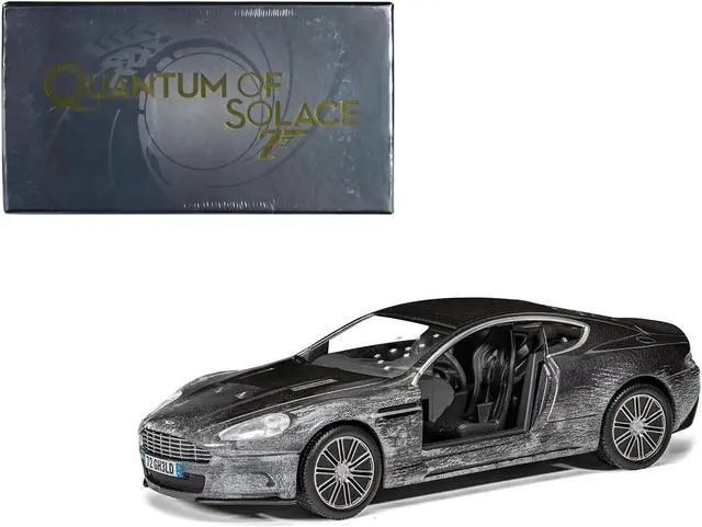 Main image of Aston Martin DBS Gray Metallic (Damaged Version) James Bond 007 "Quantum of Solace" (2008) Movie Diecast Model Car by Corgi