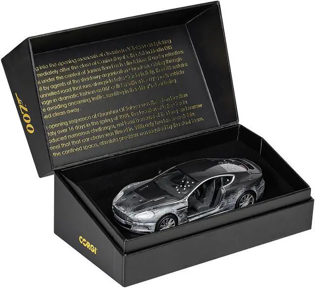 Alt view image 3 of 3 - Aston Martin DBS Gray Metallic (Damaged Version) James Bond 007 "Quantum of Solace" (2008) Movie Diecast Model Car by Corgi