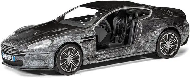 Alt view image 2 of 3 - Aston Martin DBS Gray Metallic (Damaged Version) James Bond 007 "Quantum of Solace" (2008) Movie Diecast Model Car by Corgi