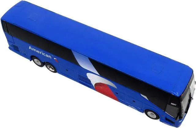Alt view image 6 of 6 - Prevost H3-45 Coach Bus "American Airlines Landline" Blue with Graphics Ltd Ed 1/87 (HO) Scale Diecast Model by Iconic Replicas