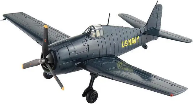 Alt view image 5 of 6 - Grumman F6F-5 Hellcat Fighter Aircraft "Blue Angels" (1946) US Navy "Air Power Series" 1/72 Diecast Model by Hobby Master