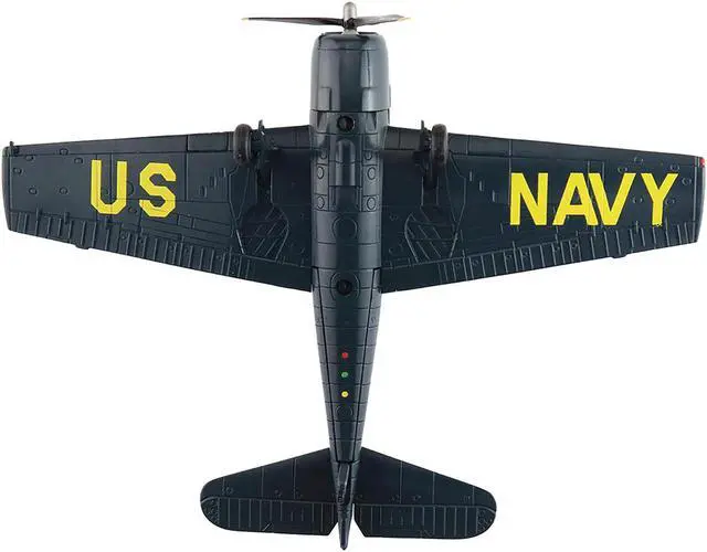 Alt view image 3 of 6 - Grumman F6F-5 Hellcat Fighter Aircraft "Blue Angels" (1946) US Navy "Air Power Series" 1/72 Diecast Model by Hobby Master