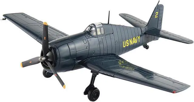 Alt view image 5 of 6 - Grumman F6F-5 Hellcat Fighter Aircraft "Blue Angels #2" (1946) US Navy "Air Power Series" 1/72 Diecast Model by Hobby Master