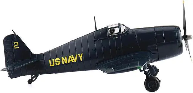 Alt view image 2 of 6 - Grumman F6F-5 Hellcat Fighter Aircraft "Blue Angels #2" (1946) US Navy "Air Power Series" 1/72 Diecast Model by Hobby Master