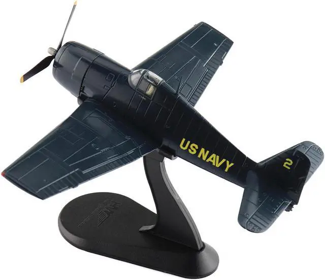 Alt view image 4 of 6 - Grumman F6F-5 Hellcat Fighter Aircraft "Blue Angels #2" (1946) US Navy "Air Power Series" 1/72 Diecast Model by Hobby Master
