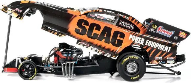 Alt view image 3 of 6 - Ford Mustang NHRA Funny Car Dan Wilkerson "SCAG Power Equipment" (2024) Limited Edition 1/18 Diecast Model by Auto World