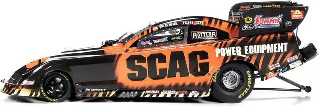 Alt view image 4 of 6 - Ford Mustang NHRA Funny Car Dan Wilkerson "SCAG Power Equipment" (2024) Limited Edition 1/18 Diecast Model by Auto World