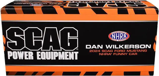 Alt view image 6 of 6 - Ford Mustang NHRA Funny Car Dan Wilkerson "SCAG Power Equipment" (2024) Limited Edition 1/18 Diecast Model by Auto World