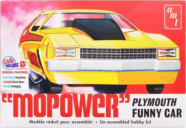 Main image of Skill 2 Model Kit Plymouth Funny Car "Mopower" 1/25 Scale Model by AMT