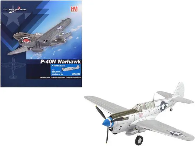 Main image of Curtiss P-40N Warhawk Fighter-Bomber Aircraft "Philippines" (1944) US Army Air Forces 1/72 Diecast Model by Hobby Master
