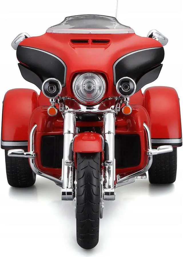 Alt view image 3 of 6 - 2021 Harley Davidson CVO Tri Glide Motorcycle Orange "H-D Custom" 1/12 Diecast Model by Maisto