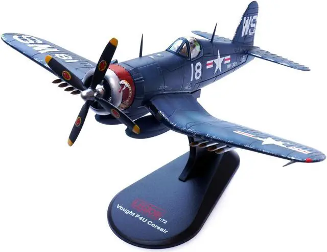 Alt view image 6 of 6 - Vought F4U-4 Corsair Fighter Plane Marine Fighter Squadron 323 "Death Rattlers" (1951) 1/72 Diecast Airplane Model by Legion