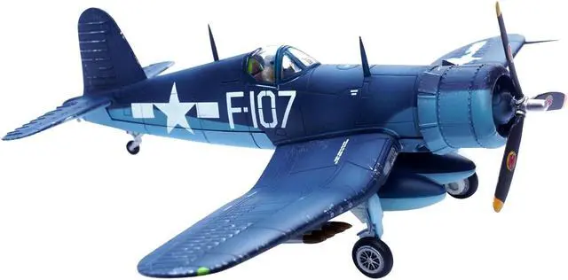 Alt view image 3 of 6 - Vought F4U-1D Corsair Fighter Plane "1st Lt. DeLong, Marine Fighter Squadron (VMF-224)" (1945) 1/72 Diecast Model by Legion