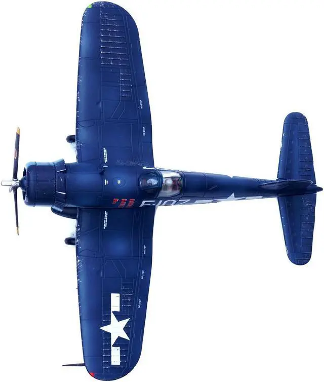 Alt view image 5 of 6 - Vought F4U-1D Corsair Fighter Plane "1st Lt. DeLong, Marine Fighter Squadron (VMF-224)" (1945) 1/72 Diecast Model by Legion