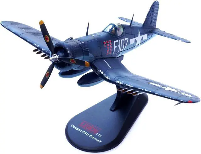 Alt view image 6 of 6 - Vought F4U-1D Corsair Fighter Plane "1st Lt. DeLong, Marine Fighter Squadron (VMF-224)" (1945) 1/72 Diecast Model by Legion