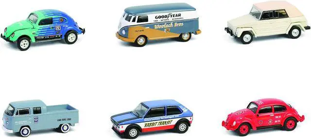 Alt view image 2 of 9 - "Club Vee-Dub" Series 20 Set of 6 pieces 1/64 Diecast Model Cars by Greenlight