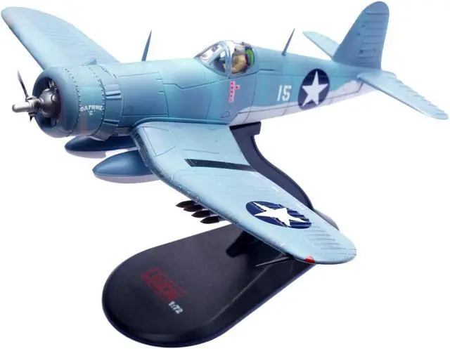 Alt view image 6 of 6 - Vought F4U-1 Corsair Fighter Plane "Daphne 'C'" (1943) United States Marines 1/72 Diecast Model Airplane by Legion