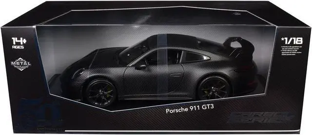Main image of Porsche 911 GT3 Carbon Fiber "Carbon Series - Bburago 50th Anniversary" 1/18 Diecast Model Car by Bburago