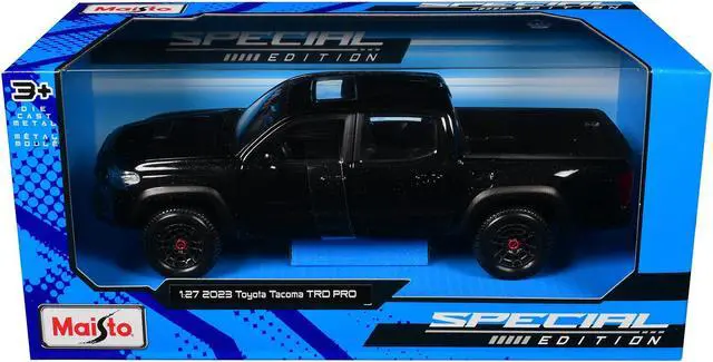 Alt view image 3 of 3 - 2023 Toyota Tacoma TRD PRO Pickup Truck Black Metallic with Sunroof "Special Edition" Series 1/27 Diecast Model Car by Maisto