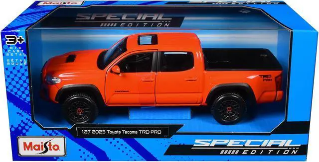 Alt view image 3 of 3 - 2023 Toyota Tacoma TRD PRO Truck Solar Octane Orange with Sunroof "Special Edition" Series 1/27 Diecast Model Car by Maisto