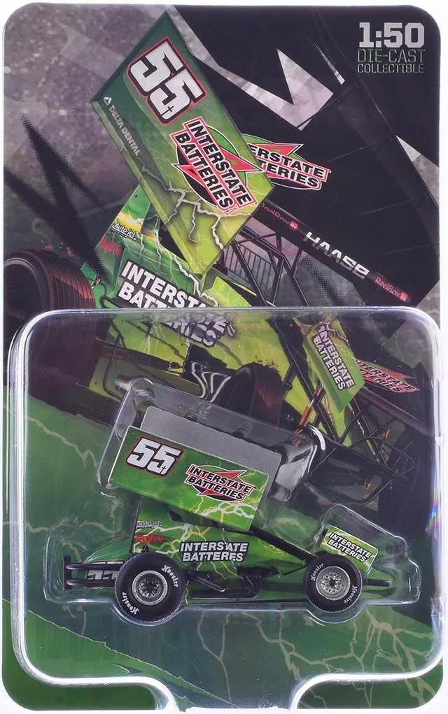 Main image of Winged Sprint Car #55 McKenna Haase "Interstate Batteries" McKenna Haase Racing (2024) 1/50 Diecast Model Car by ACME