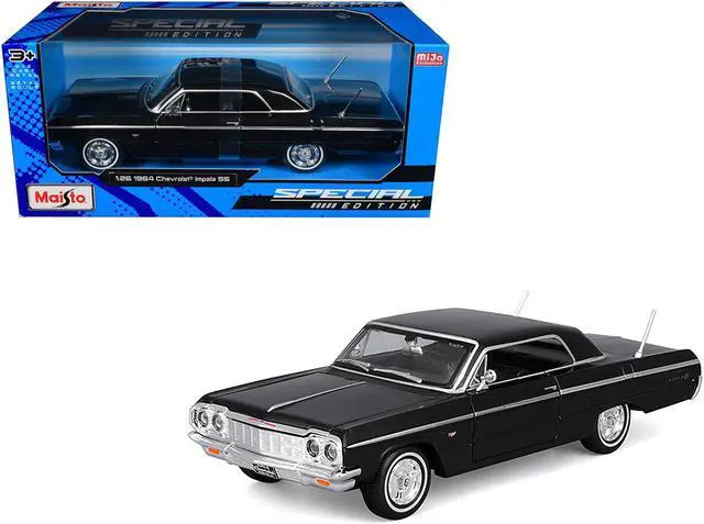 Main image of 1964 Chevrolet Impala SS Black "Special Edition" Series 1/26 Diecast Model Car by Maisto