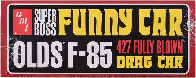 Alt view image 3 of 6 - Skill 2 Model Kit 1964 Oldsmobile F-85 AWB Funny Car "Streaker" 1/25 Scale Model by AMT