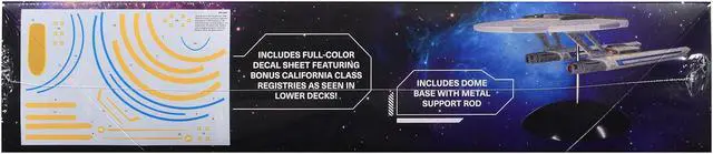 Alt view image 2 of 6 - Skill 2 Model Kit USS Cerritos NCC-75567 Spacecraft "Star Trek" (2020-2024) Series 1/1400 Scale Model by Polar Lights