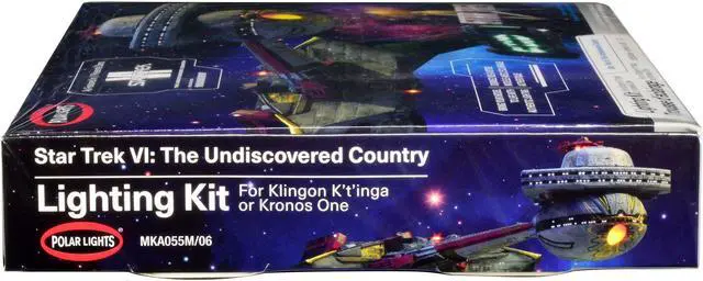 Alt view image 3 of 4 - Skill 2 Model Kit Lighting Kit for Klingon Kronos One Spaceship "Star Trek VI" (1991) Movie 1/350 Scale Model by Polar Lights