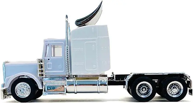 Alt view image 4 of 9 - Kenworth W900 Sleeper Cab White 1/87 (HO) Scale Plastic Model Car by Promotex