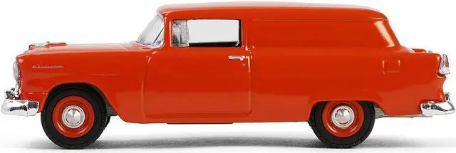 Alt view image 3 of 6 - 1955 Chevrolet Sedan Delivery Orange Red "Vintage Ad Cars" Series 11 1/64 Diecast Model Car by Greenlight