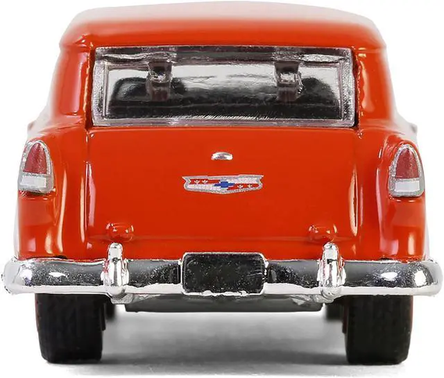 Alt view image 6 of 6 - 1955 Chevrolet Sedan Delivery Orange Red "Vintage Ad Cars" Series 11 1/64 Diecast Model Car by Greenlight