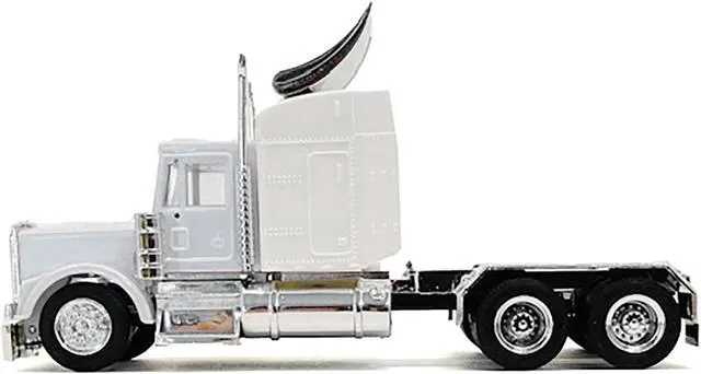 Alt view image 2 of 9 - Kenworth W900 Sleeper Cab White 1/87 (HO) Scale Plastic Model Car by Promotex