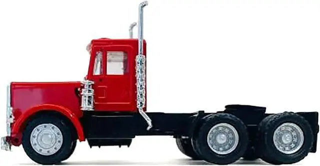 Alt view image 2 of 9 - Peterbilt Short Day Cab Red 1/87 (HO) Scale Plastic Model Car by Promotex