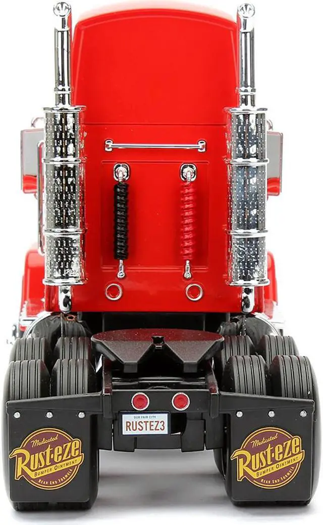 Alt view image 4 of 6 - Mack Truck #95 Red "Cars" (2006) Movie "Hollywood Rides" Series Diecast Model Car by Jada