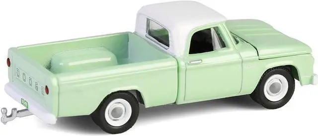 Alt view image 4 of 6 - 1964 Dodge D-200 Sweptline Pickup Truck Turf Green with White Top "Down on the Farm" Series 10 1/64 Diecast Model by Greenlight