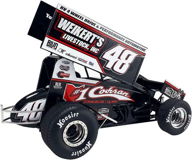 Alt view image 4 of 6 - Winged Sprint Car #48 Danny Dietrich "Weikert's Livestock Inc." Gary Kauffman Racing (2024) 1/18 Diecast Model Car by ACME