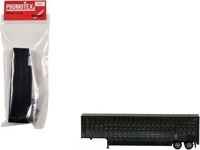 Main image of Livestock Trailer Black 1/87 (HO) Plastic Model by Promotex
