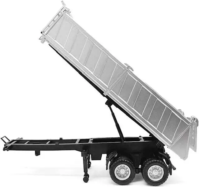 Alt view image 4 of 9 - 26ft Gravel Trailer Silver 1/87 (HO) Plastic Model by Promotex