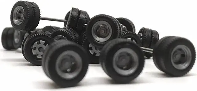 Alt view image 4 of 9 - Goldhofer Trailer Wheelsets (12 Sets) 1/87 (HO) Plastic Model by Promotex