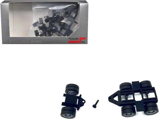 Main image of Lowboy Dual Axle Booster with Integrated Rear Axle (2 Sets) 1/87 (HO) Plastic Model by Promotex