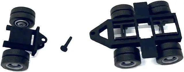 Alt view image 4 of 9 - Lowboy Dual Axle Booster with Integrated Rear Axle (2 Sets) 1/87 (HO) Plastic Model by Promotex