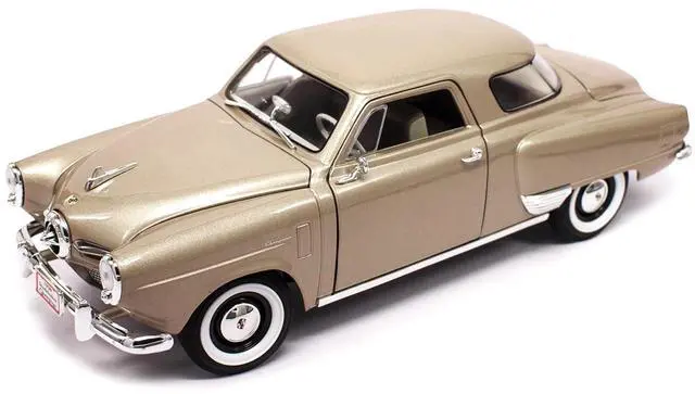 Alt view image 6 of 8 - Road Signature 92478gt 1 by 18 1950 Studebaker Champion Diecast Model Car, Golden Tan